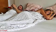 husband surprises wife with butt plug and loud moans follow