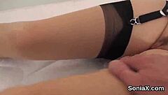 Unfaithful British Mature Lady Sonia Exposes Enormous Melons