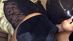 Babe With Big Ass In Balloon Fetish Femdom Scene Featuring Toys And Ass Worship.