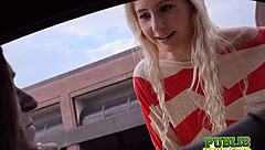 odette delacroix gives public handjob audition in the park