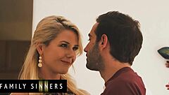 stepmom kit mercer opens legs for stepson to lick deep inside