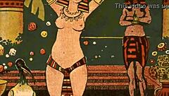 Vintage Erotic Drawings Featuring Antique Retro Hentai Cartoon Anime Comic Characters In Sensual Poses