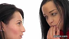 Feisty Lesbo Idols Fisting Tight Anals Hard