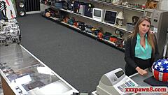 Big boobs woman banged by pawn man