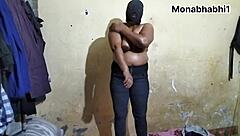 beautiful desi bhabhi gives oiled massage with huge boobs