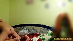 Sex with hot brunette lover involves blowjob, shaved pussy licking, assfucking, and cumshot on hairless amateurs