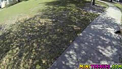 scarlette's petite teen butt bouncing on a big monster cock with blowjob and ass