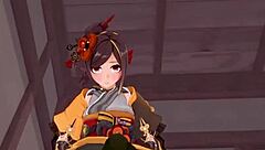 Chiori在原神POV幻想中口交性爱！