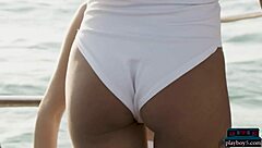 yo, petite asian maki katana with russian oksana oksi on a boat!