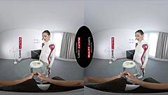 realitylovers vr featuring a latex android in various positions