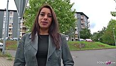 German scout discovers teen bonnie in spontaneous casting session and gets fucked