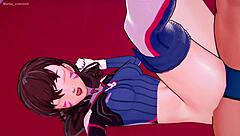 3D animated video of Hana and Dva having fun in a love hotel