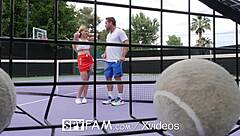Spyfam Step Bro Gives Step Sis Tennis Lessons & Big Dick