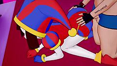 Pomni Wants Sex Again in Doggystyle Hentai Cartoon