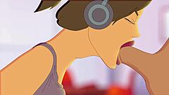 The magic mouse makes her cum!