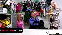 Calvin suspects evie of shoplifting and takes her to the back office