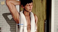 Exploring the inn in this hentai game