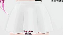 bratty anime girl dominated by big black cock, isn't she?