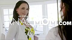 horny big titted housewife tips workers with huge cocks