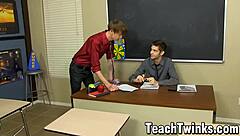 Skinny Twink Elijah White Gets Pounded After Blowjob