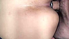 Skinny Petite Girl's Vagina Eaten While Asshole Gapes