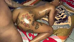 Mini Stallion Fucks Ebony Slut in Sex Theater