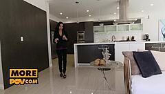 Experience a thrilling pov sex session with petite trinity st clair at the office.