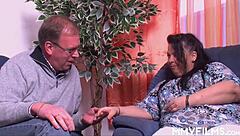 The european milf starts with MASTURBATION, then gives a BLOWJOB to the MONSTER COCK, leading to intense ORGASM