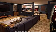 Beautiful MILF in cartoon style adult game