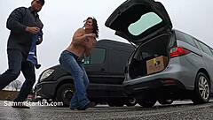 Sammi Starfish's pantsing pranks in public outdoor hall of fame