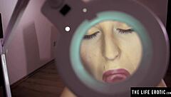 Hairy pussy solo play with big tits beauty