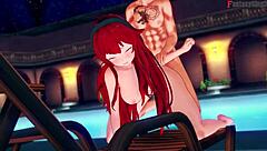 Eris Boreas wait for her turn to fuck on the pool Mushoku Tensei chapter 2 full 1hr movie on sheer Fantasyking3