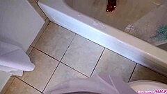 I spied on hot roommate in shower, she fucked me.