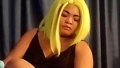 Amateur squirts with vibrator toys