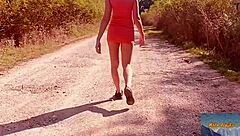 Red black mix sexy walk mala dvojka