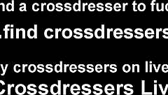 I love playing with my cock in sexy lingerie for femdom humiliation