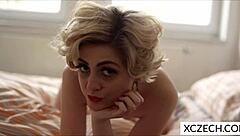 young czech teen masturbates alone, then licks her lesbian partner passionately