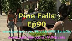 pine falls 90 hentai anime adventure in forest setting