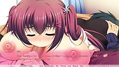 Real Eroge Situation with Yuri Paizuri Scene Featuring Big Tits in Hentai Anime Style