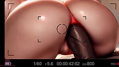 Teen Gets Ass Filled Quickly by Huge Black Cock. Anal Creampie and Gaping in Interracial Scene.