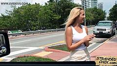 Blonde Teen Tucker Starr's Tight Pussy Spied On During Outdoor Hitchhiker Pickup Reality Scene