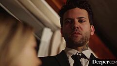 spoiled lulu punished with deepthroat and creampie in garage