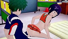tsuyu asui and kyoka jiro intense sex