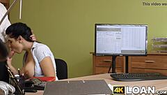 BUSTY AMATEUR ANALLY TREATED BY BIG DICKED LOAN AGENT!