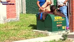 Danna Hot Begs For Dick From Fat Guys On Street