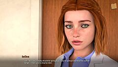 Redhead Selina gets ass and tits exposed in rock star hentai route