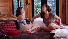 Emma Hix and Bella Rolland Pleasuring Each Other Passionately