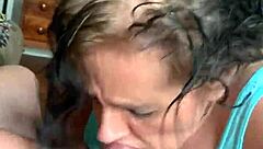 Amateur cock sucker giving a good blow job to get a hard on for a wet pussy