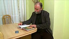 Old Russian Mature Farting Naked While Licking Young 18+ Slut's Pink Cookie