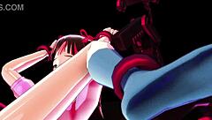 haruka faces game challenge in 3d cartoon